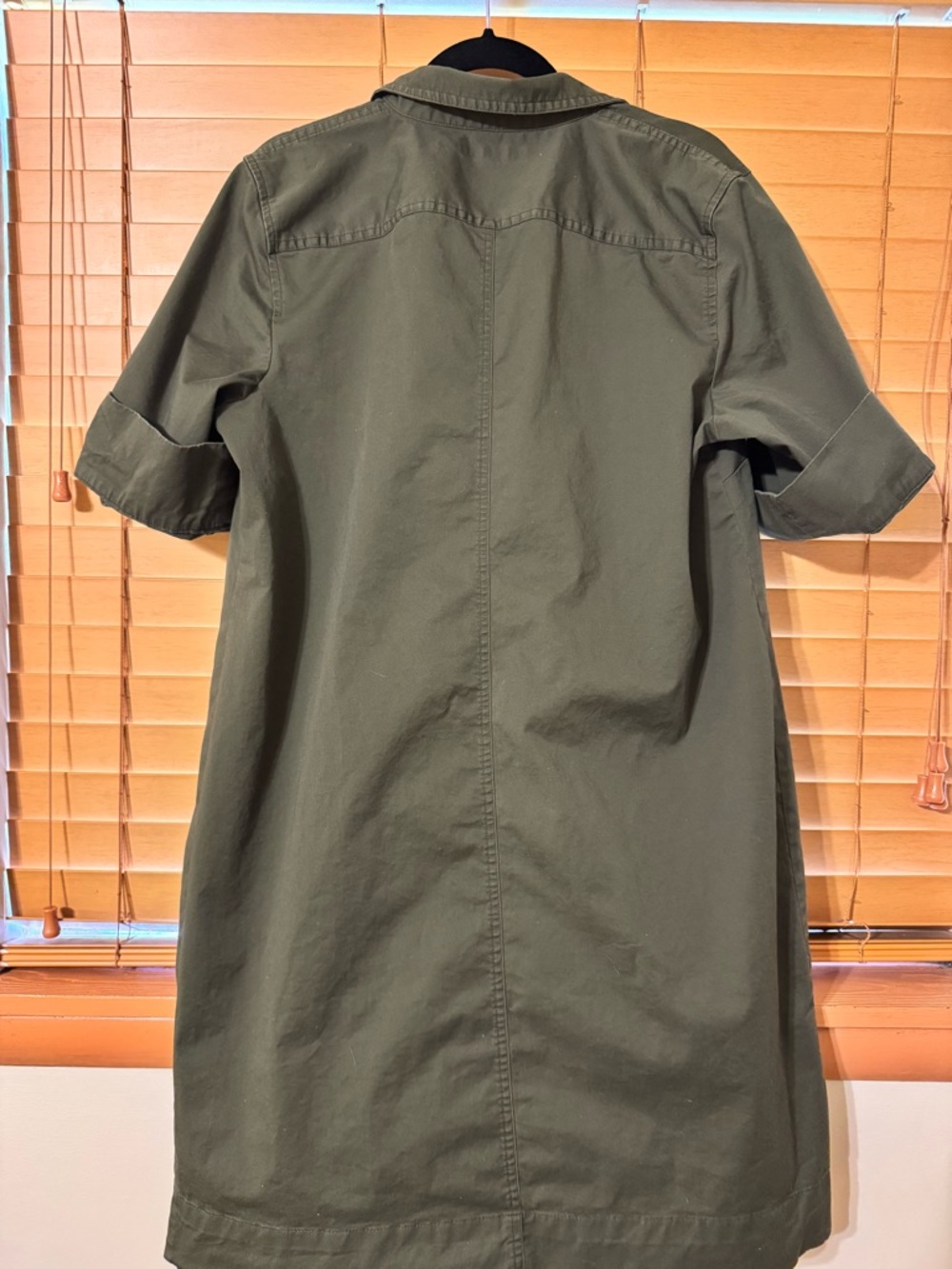 Lauren Ralph Lauren Olive Utility Shirt Dress - Picture 4 of 5